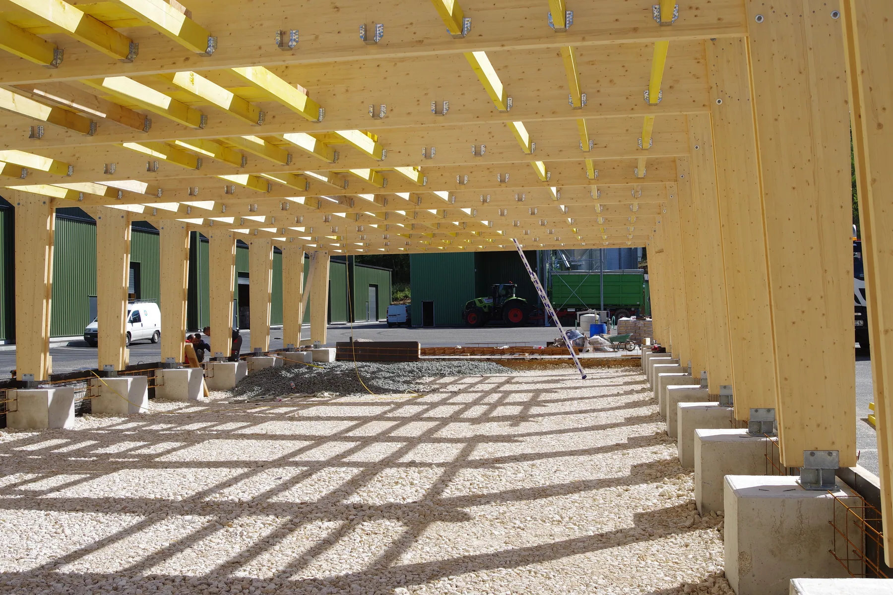 Isolation MISAPOR sous dallage - Chantier de Prunay Macker-Claude.architecte - photo de chantier 01