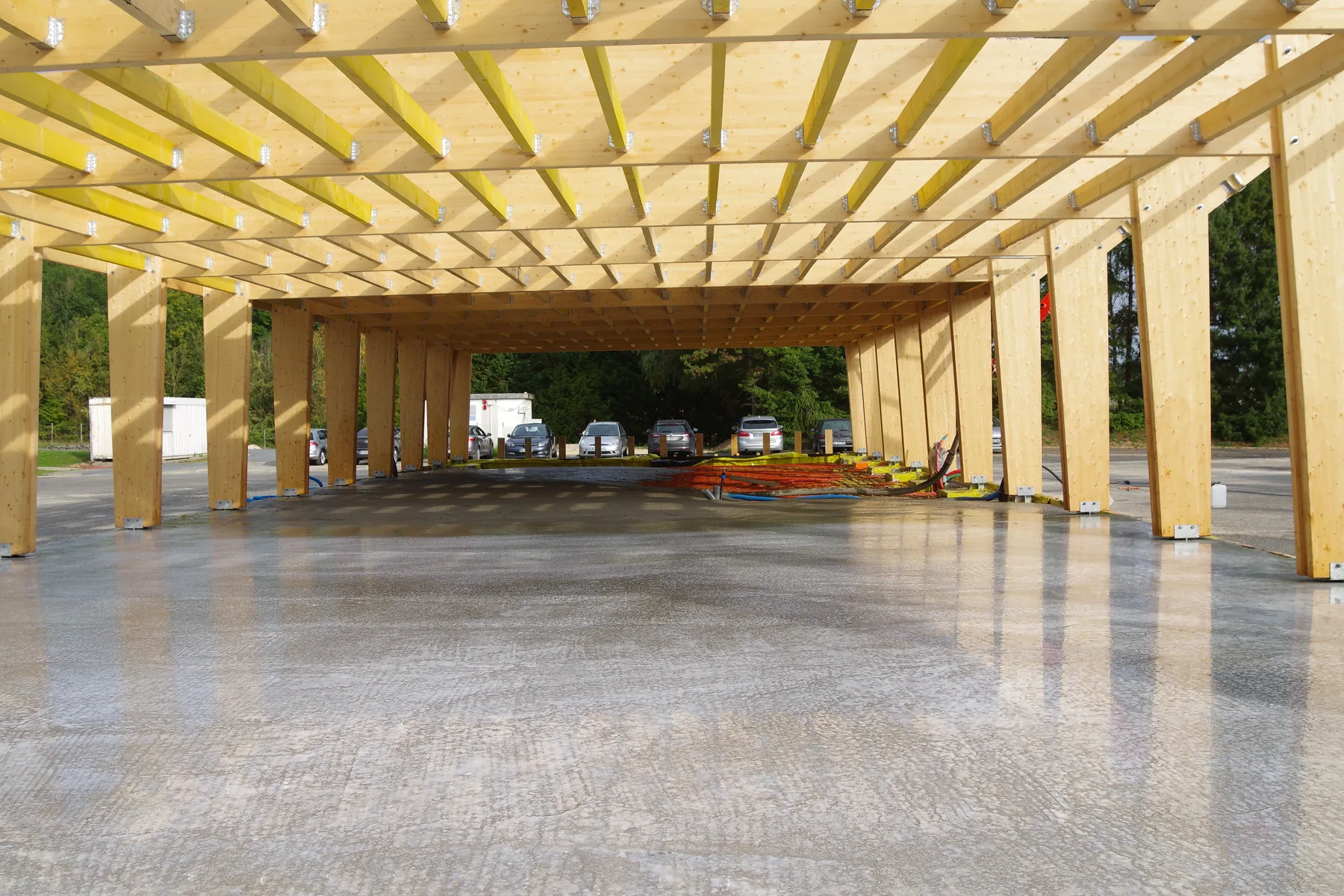 Isolation MISAPOR sous dallage - Chantier de Prunay Macker-Claude.architecte - photo de chantier 03
