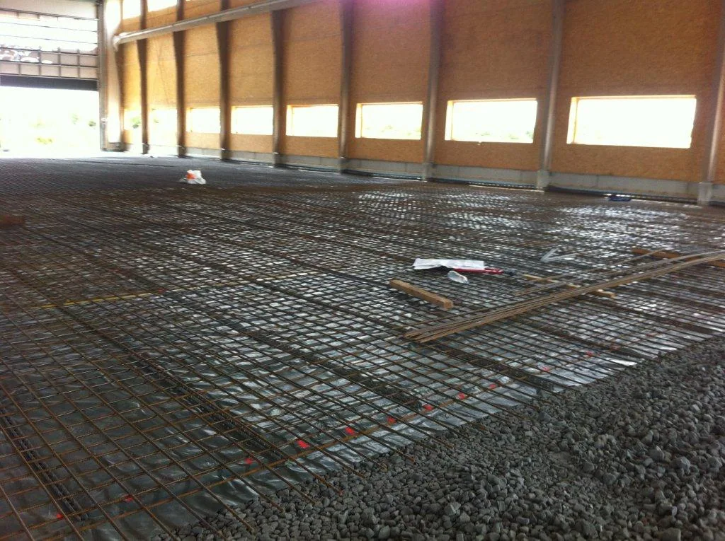 Isolation MISAPOR sous dallage - Construction MENUISERIE à CH-3236 Gampelen - photo de chantier 05