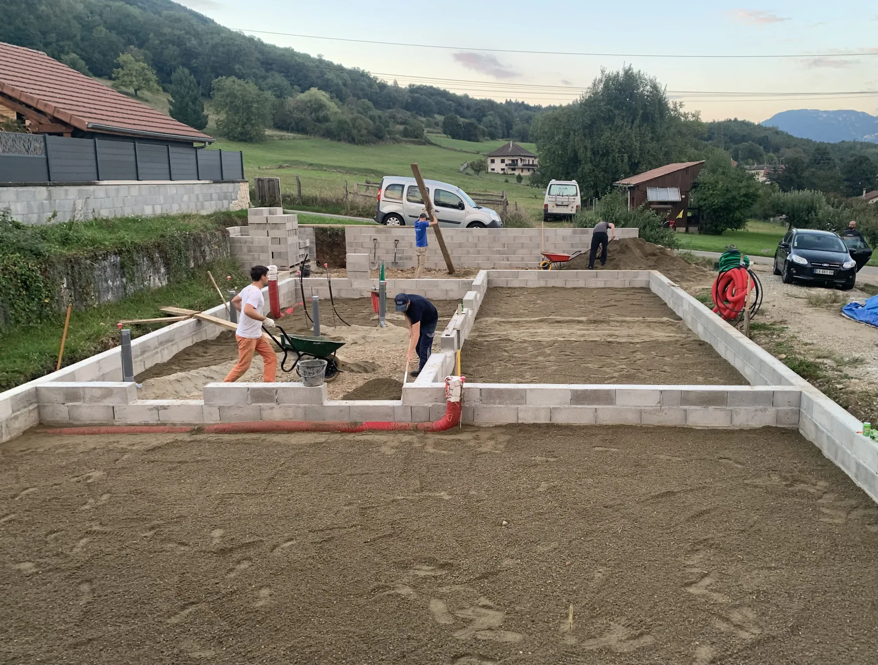 Isolation MISAPOR sous dallage - Maison 73 allée de la perrière 38530 BARRAUX - photo de chantier 02