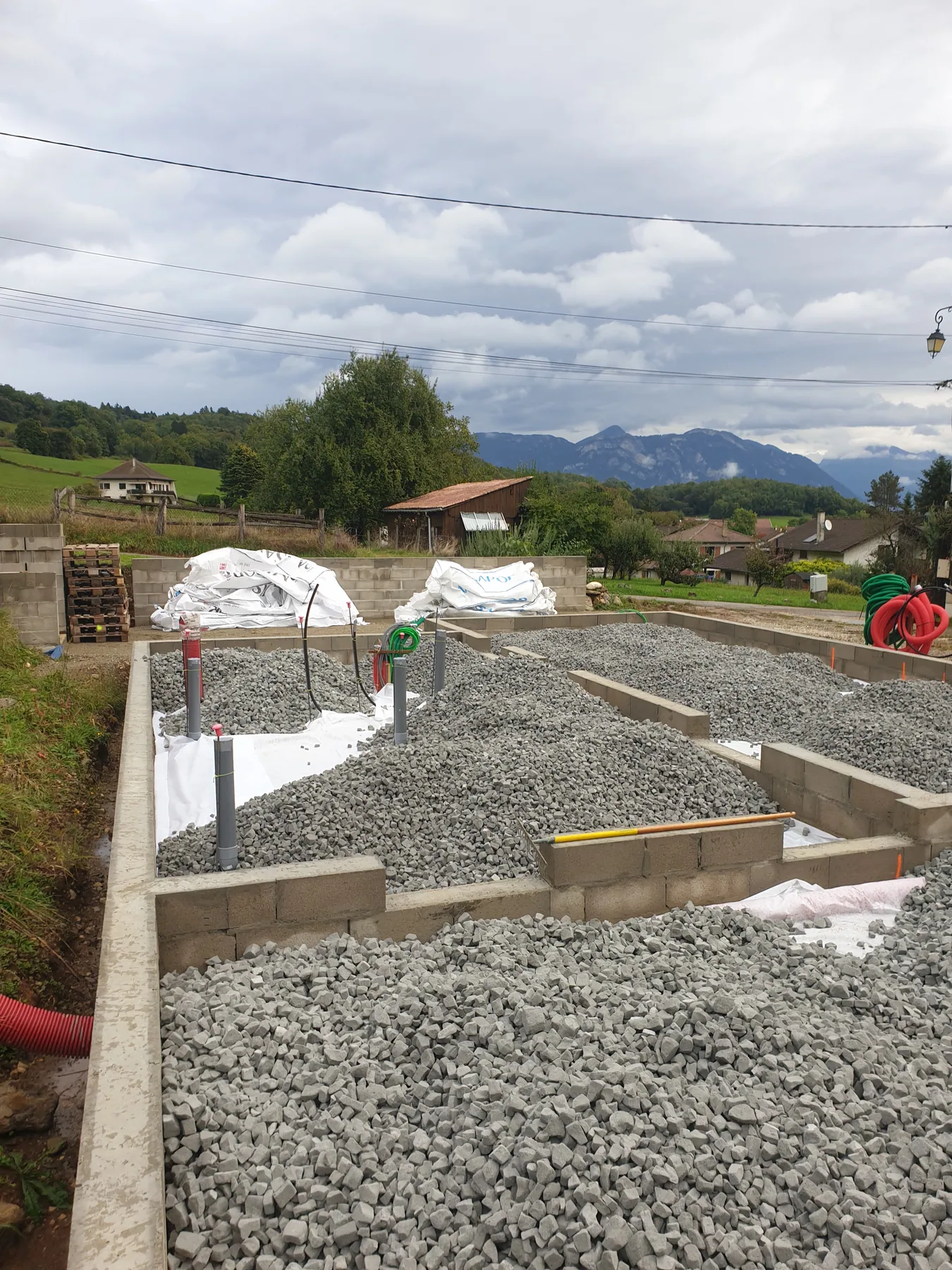 Isolation MISAPOR sous dallage - Maison 73 allée de la perrière 38530 BARRAUX - photo de chantier 09
