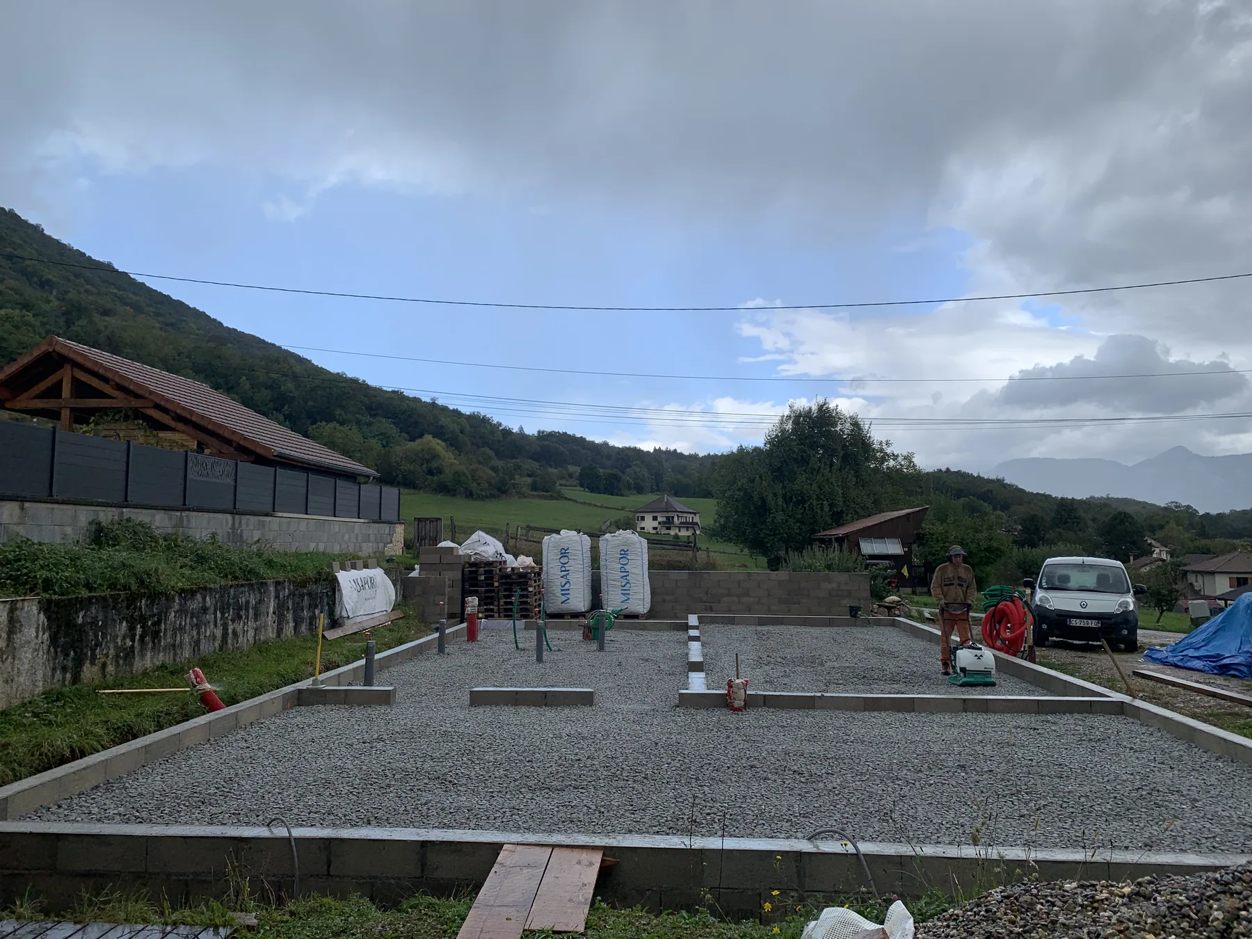 Isolation MISAPOR sous dallage - Maison 73 allée de la perrière 38530 BARRAUX - photo de chantier 14
