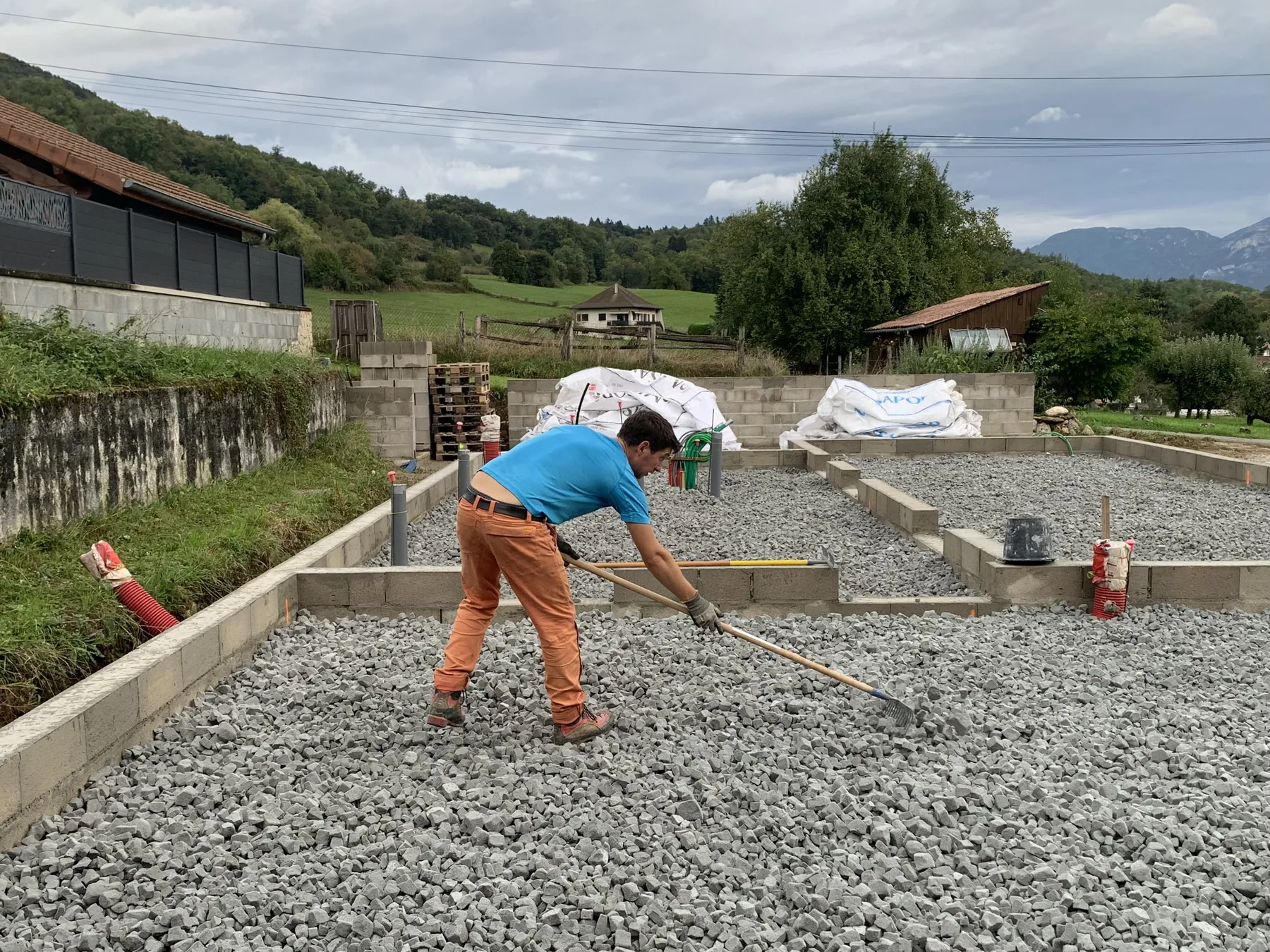 Isolation MISAPOR sous dallage - Maison 73 allée de la perrière 38530 BARRAUX - photo de chantier 15