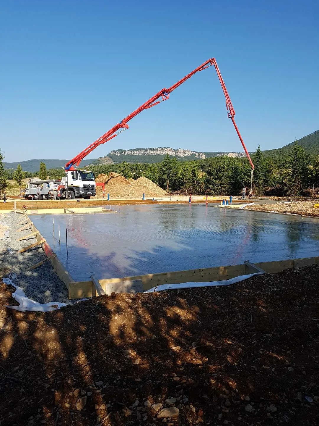 MISAPOR sous radier - Brasserie des 3 becs 26400 Gigors et Lozeron - photo de chantier 02
