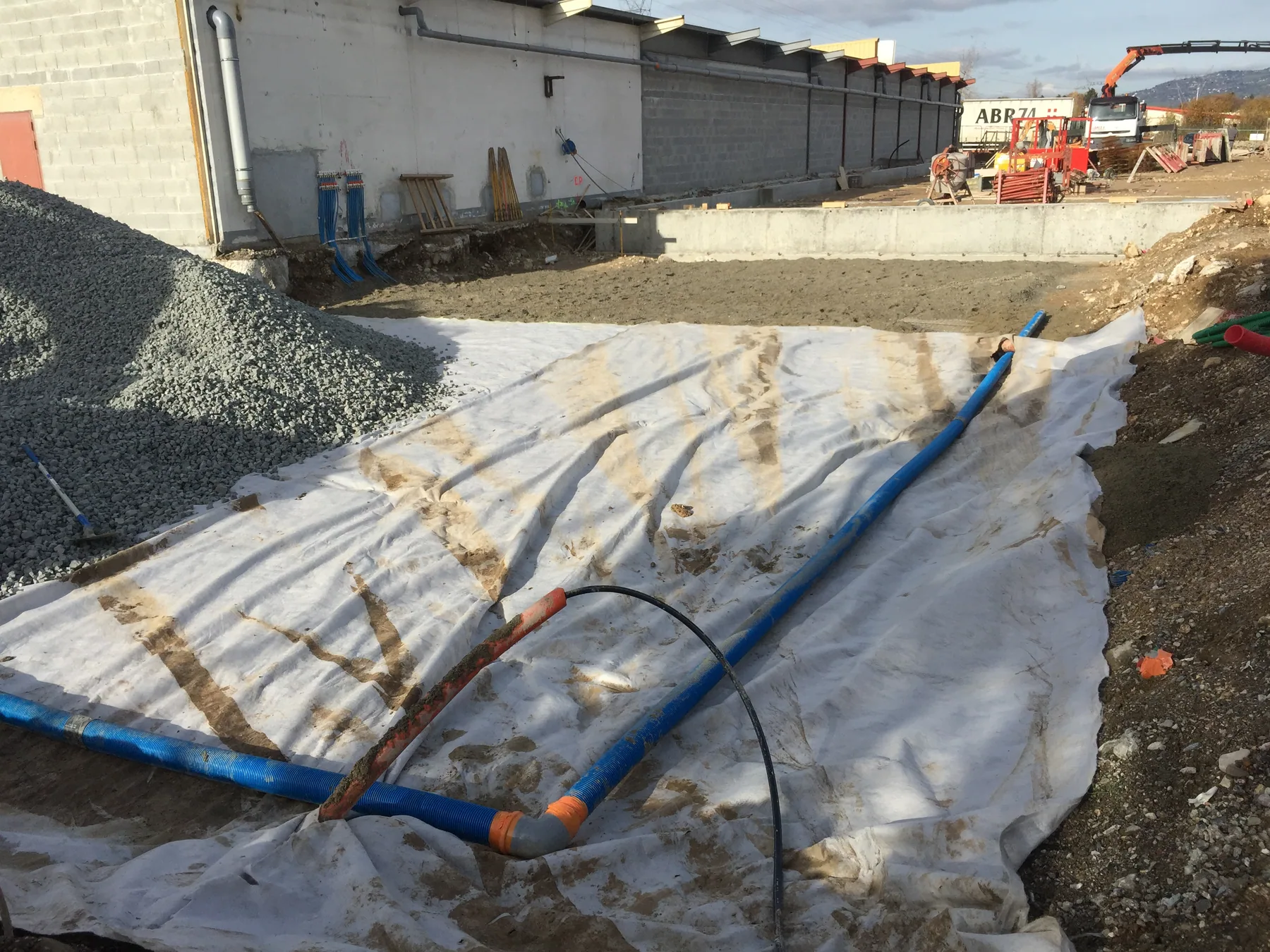 MISAPOR sous radier - Construction d’un bureau ABR 74930 Scientrier - photo de chantier 04