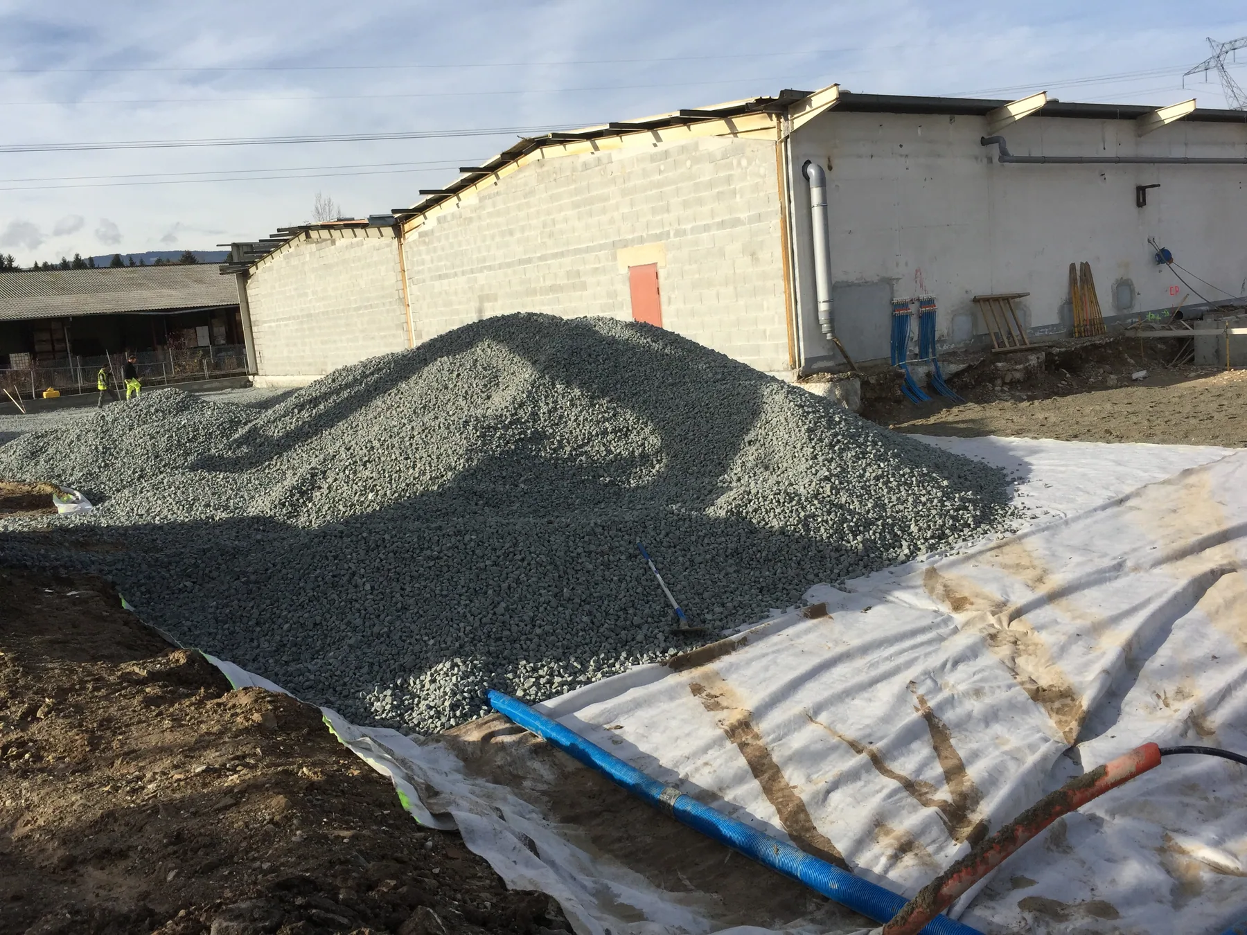 MISAPOR sous radier - Construction d’un bureau ABR 74930 Scientrier - photo de chantier 05