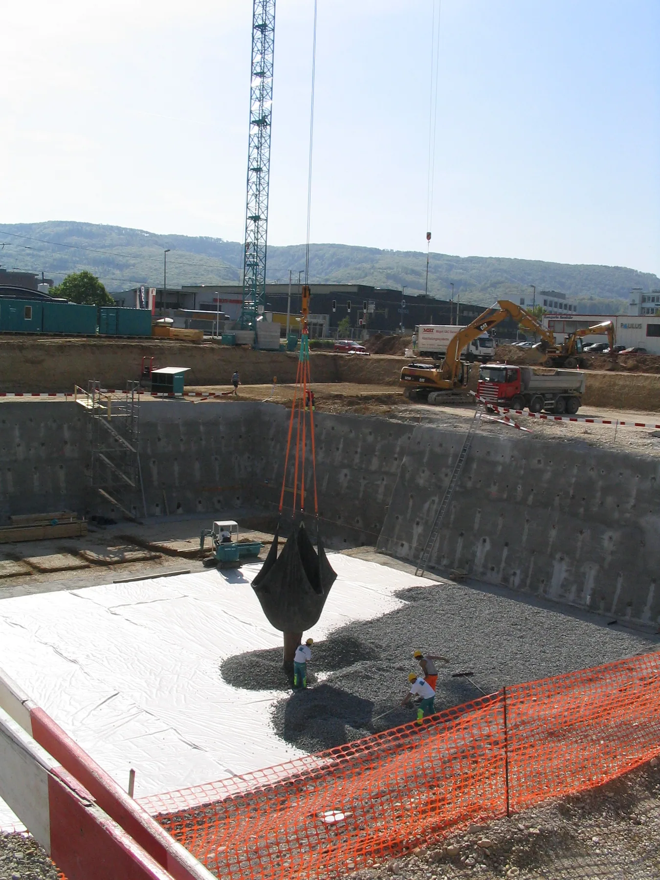 MISAPOR sous radier - Bâtiment administratif à CH-Aesch - photo de chantier 01