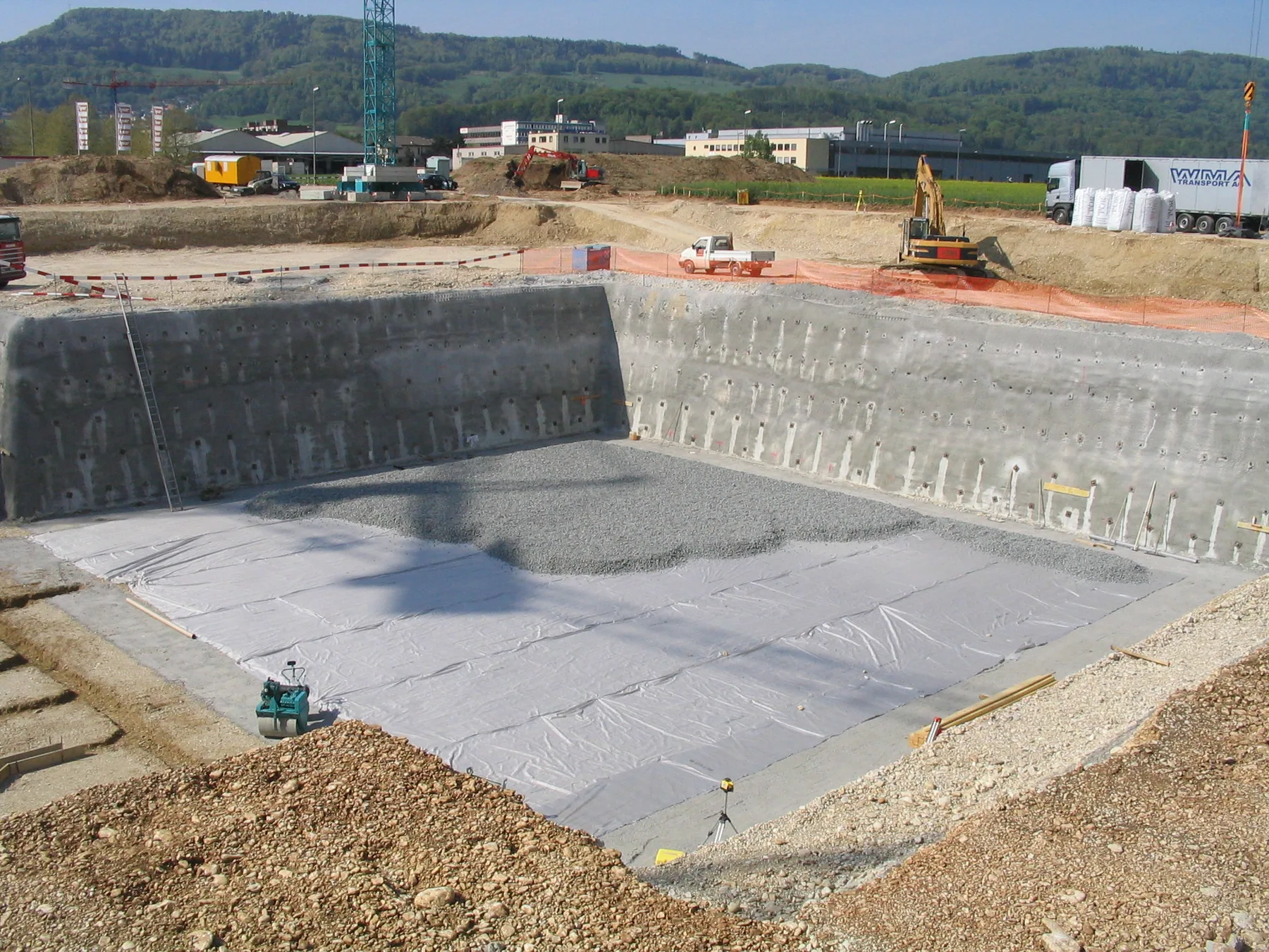 MISAPOR sous radier - Bâtiment administratif à CH-Aesch - photo de chantier 02