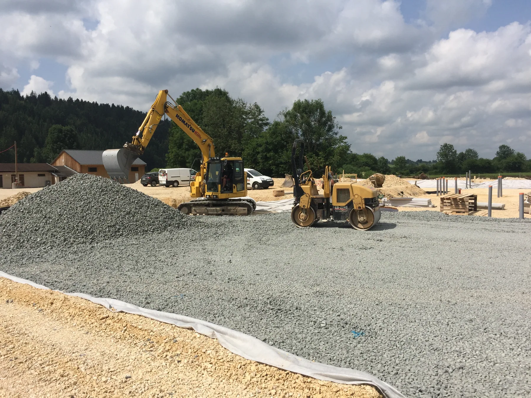 MISAPOR sous radier - Groupe scolaire et périscolaire 25300 Granges-Narboz - photo de chantier 01