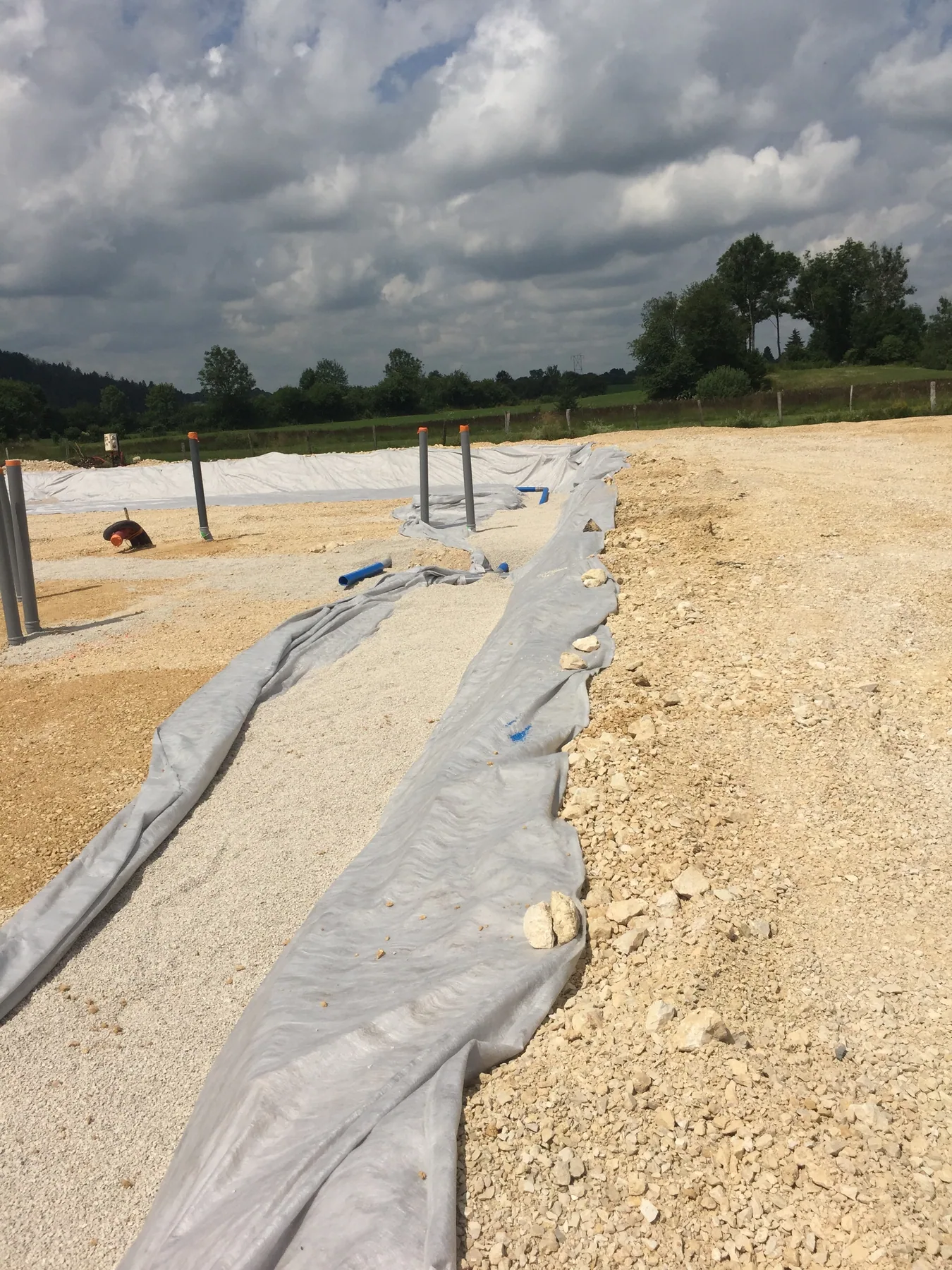 MISAPOR sous radier - Groupe scolaire et périscolaire 25300 Granges-Narboz - photo de chantier 03