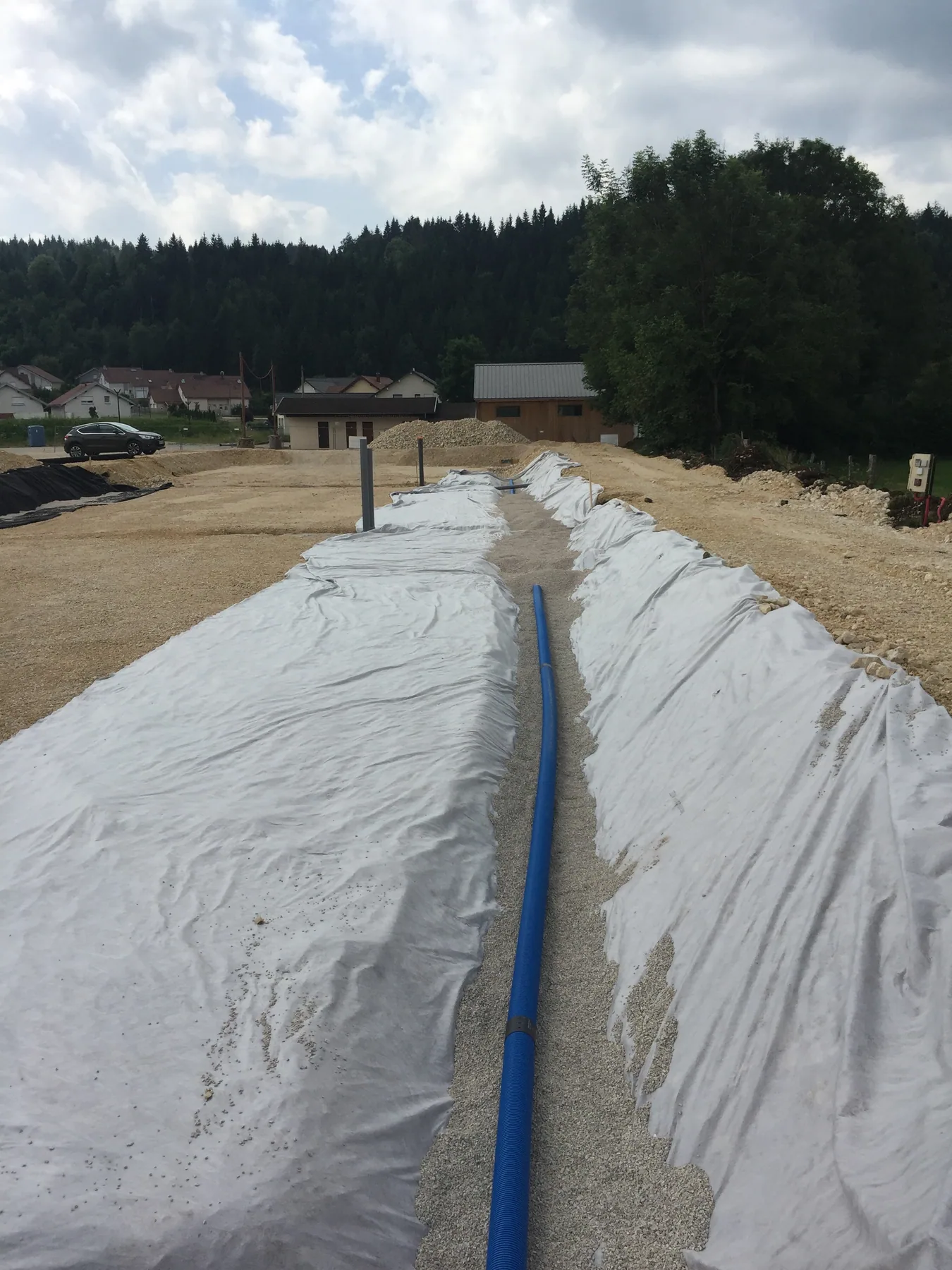 MISAPOR sous radier - Groupe scolaire et périscolaire 25300 Granges-Narboz - photo de chantier 06