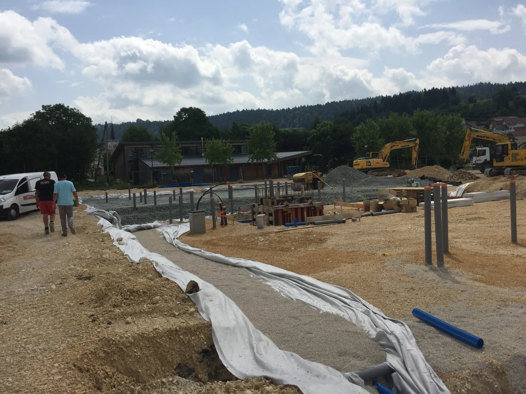 MISAPOR sous radier - Groupe scolaire et périscolaire 25300 Granges-Narboz - photo de chantier 07