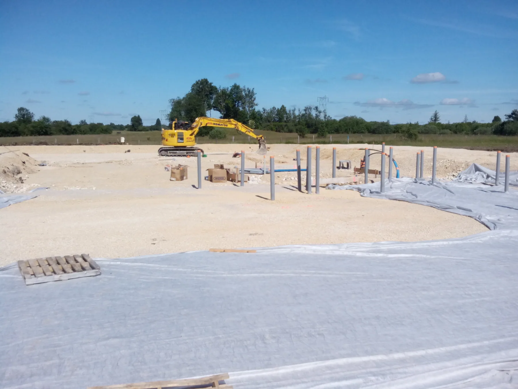 MISAPOR sous radier - Groupe scolaire et périscolaire 25300 Granges-Narboz - photo de chantier 10