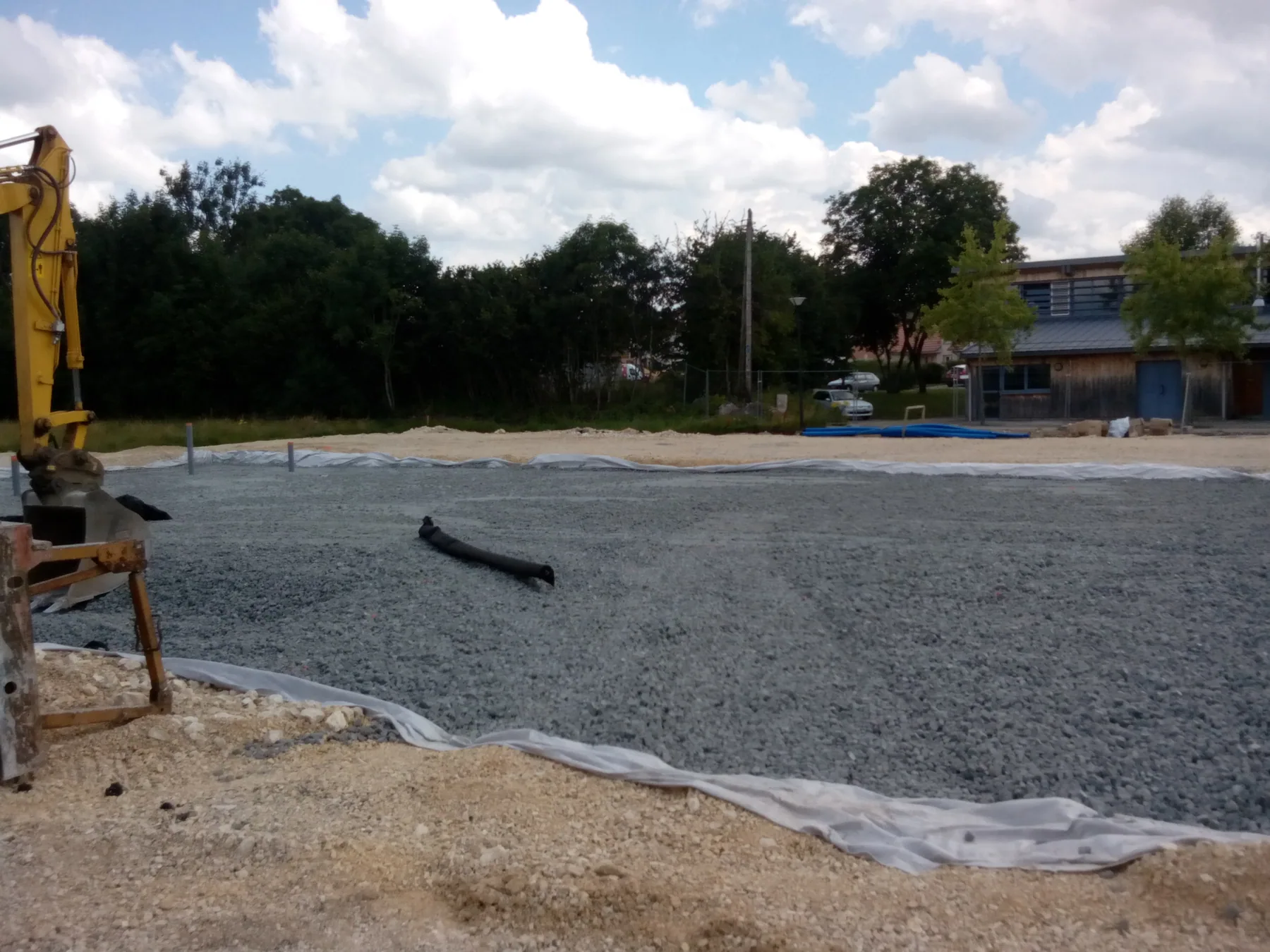 MISAPOR sous radier - Groupe scolaire et périscolaire 25300 Granges-Narboz - photo de chantier 12