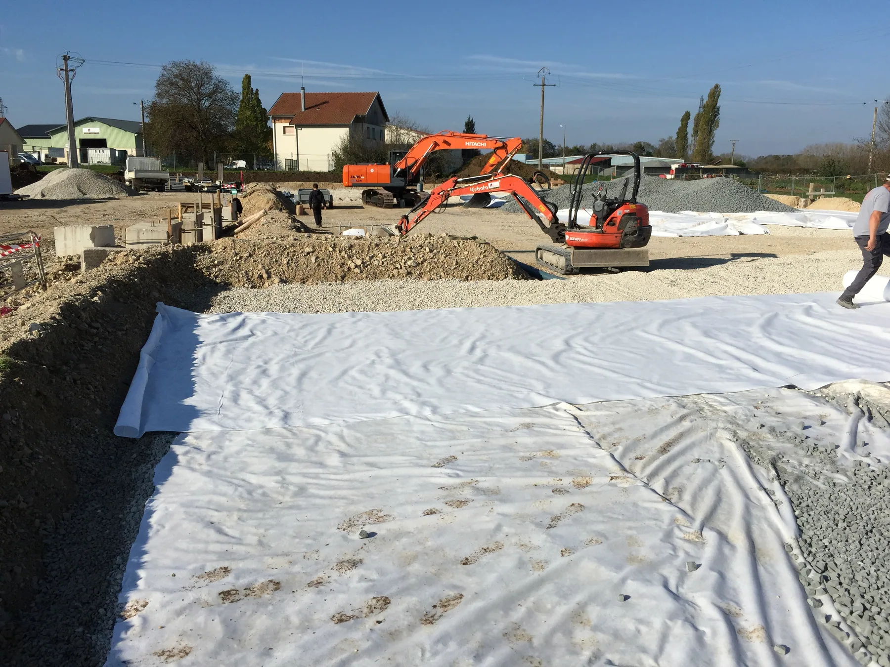 MISAPOR sous radier - Groupe scolaire FR-25330 Amancey - photo de chantier 06