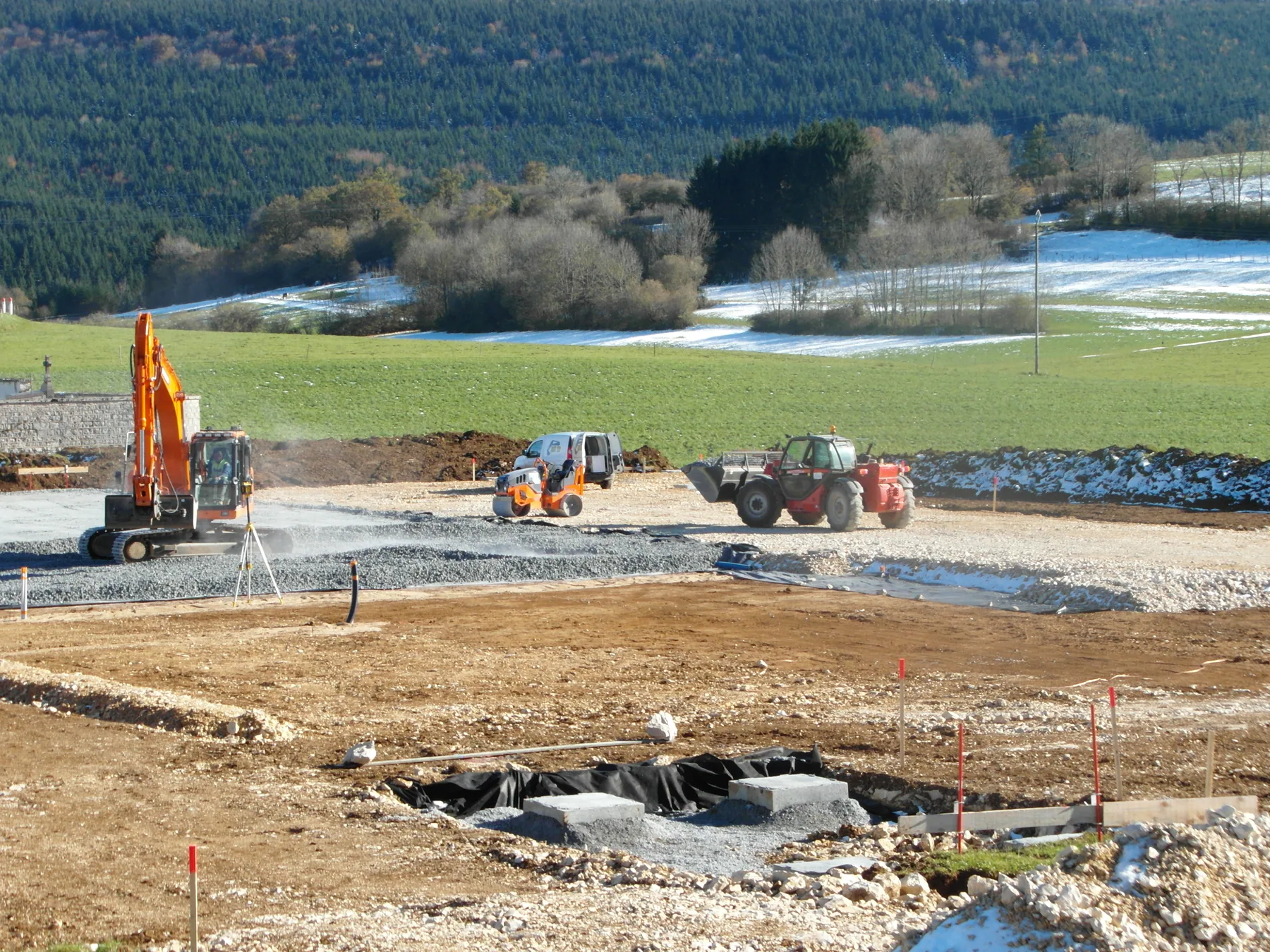 MISAPOR sous radier - Groupe scolaire FR-25520 OUHANS - photo de chantier 08