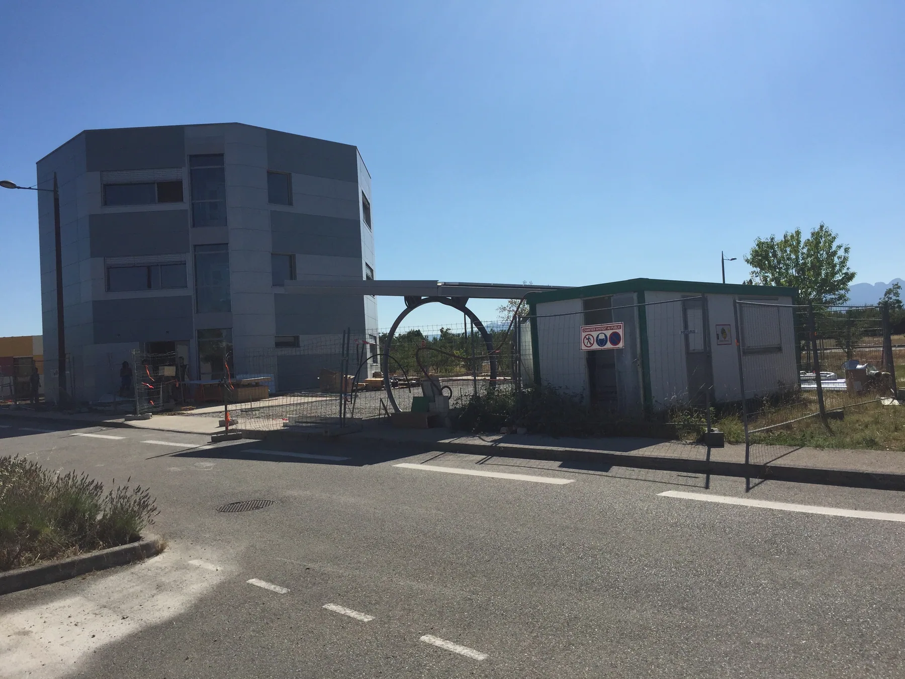 MISAPOR sous radier - Immeuble de bureaux Octogone avec bureaux à énergie positive à valence - photo de chantier 18
