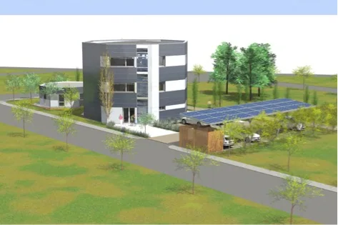 MISAPOR sous radier - Immeuble de bureaux Octogone avec bureaux à énergie positive à valence - photo de chantier 21