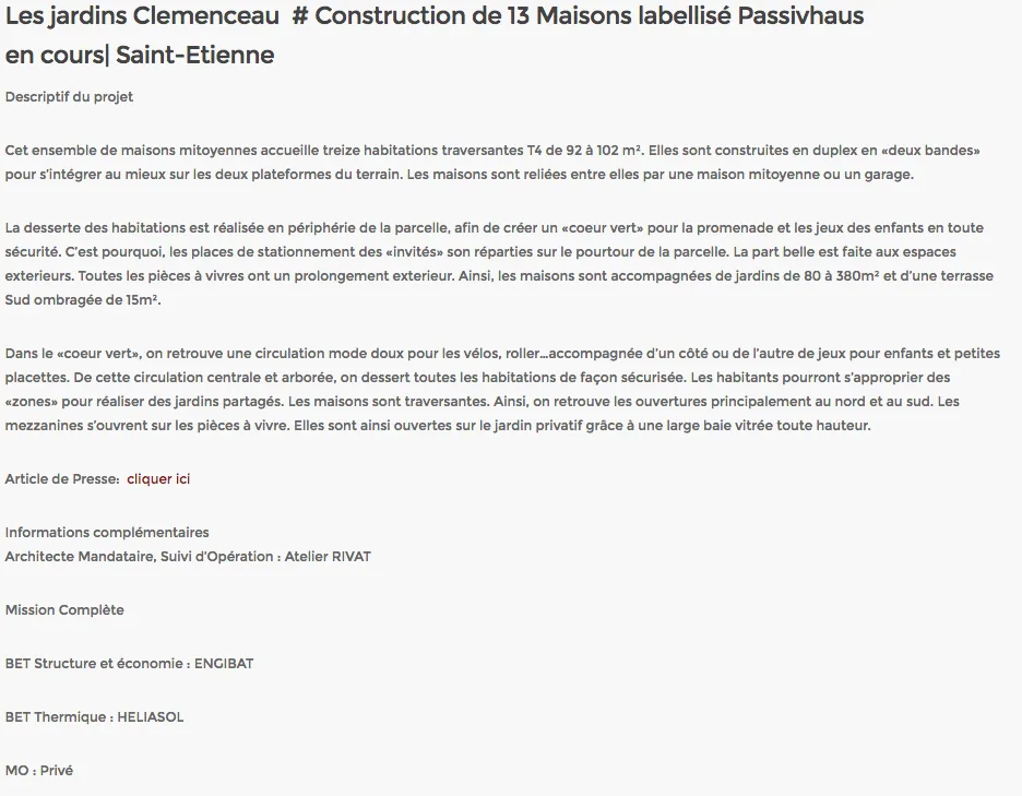 MISAPOR sous radier - 13 maisons passives les jardins de Clemenceau 42000 ST Etienne - photo de chantier 06