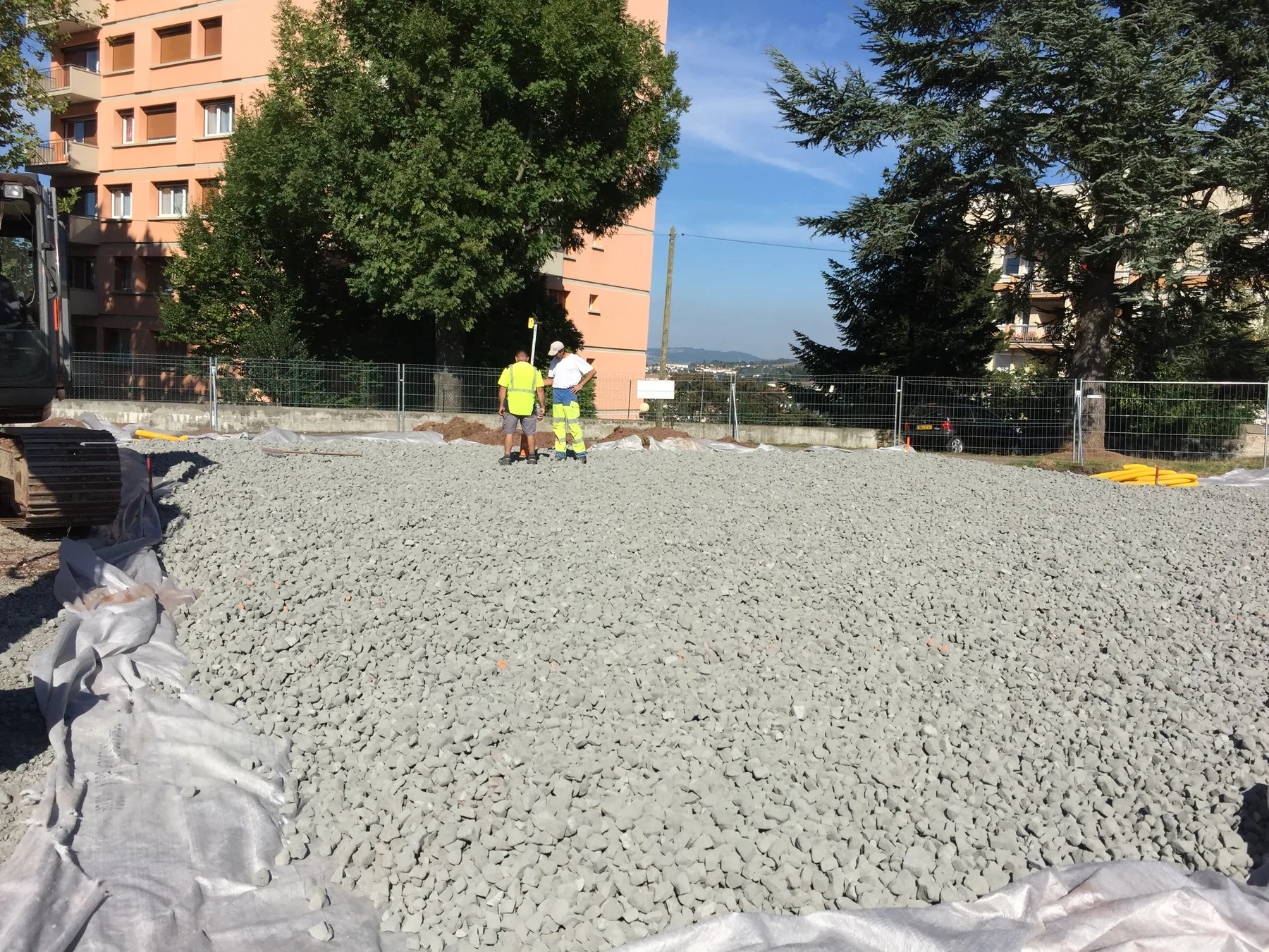 MISAPOR sous radier - 13 maisons passives les jardins de Clemenceau 42000 ST Etienne - photo de chantier 09