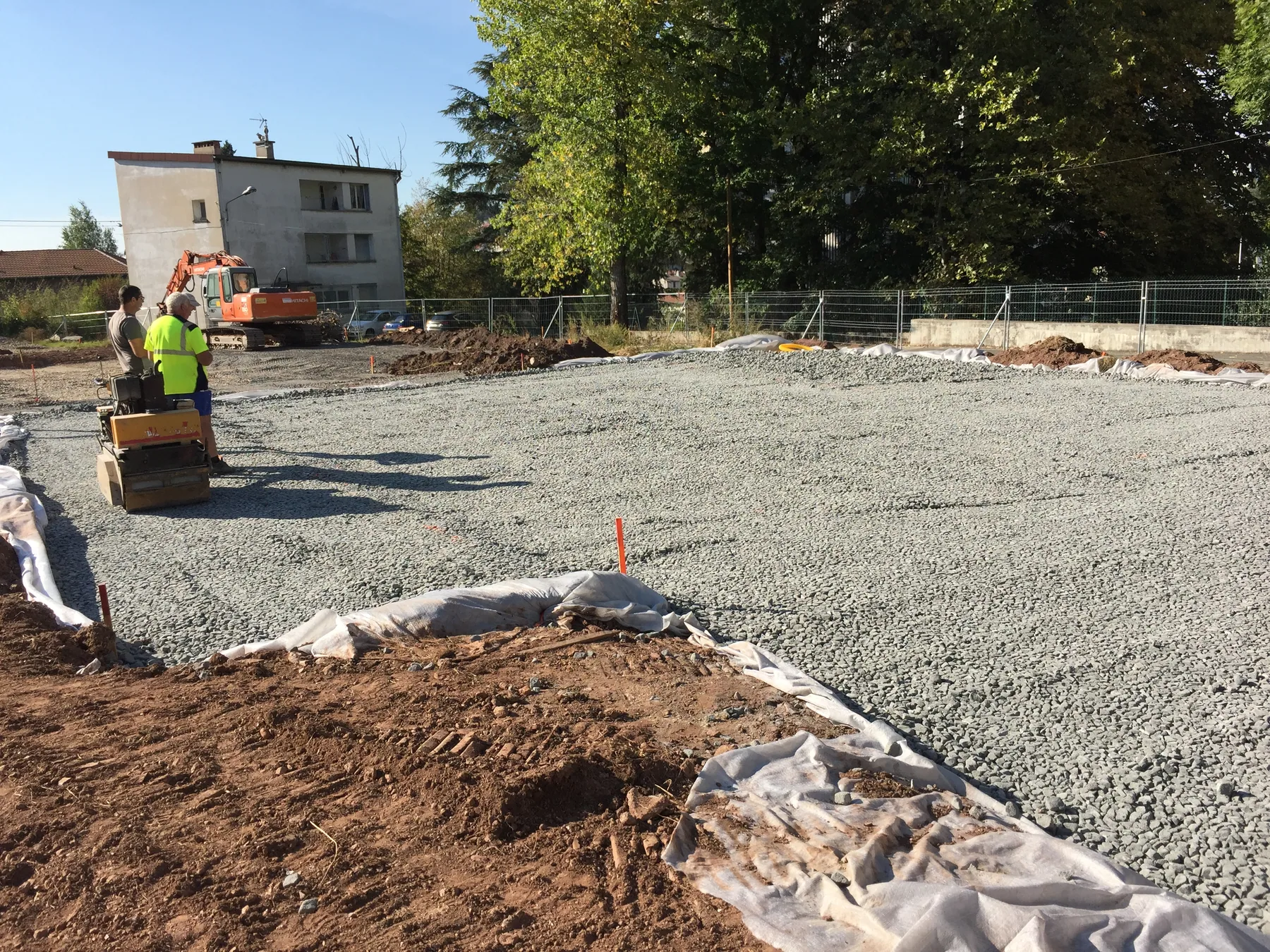 MISAPOR sous radier - 13 maisons passives les jardins de Clemenceau 42000 ST Etienne - photo de chantier 12