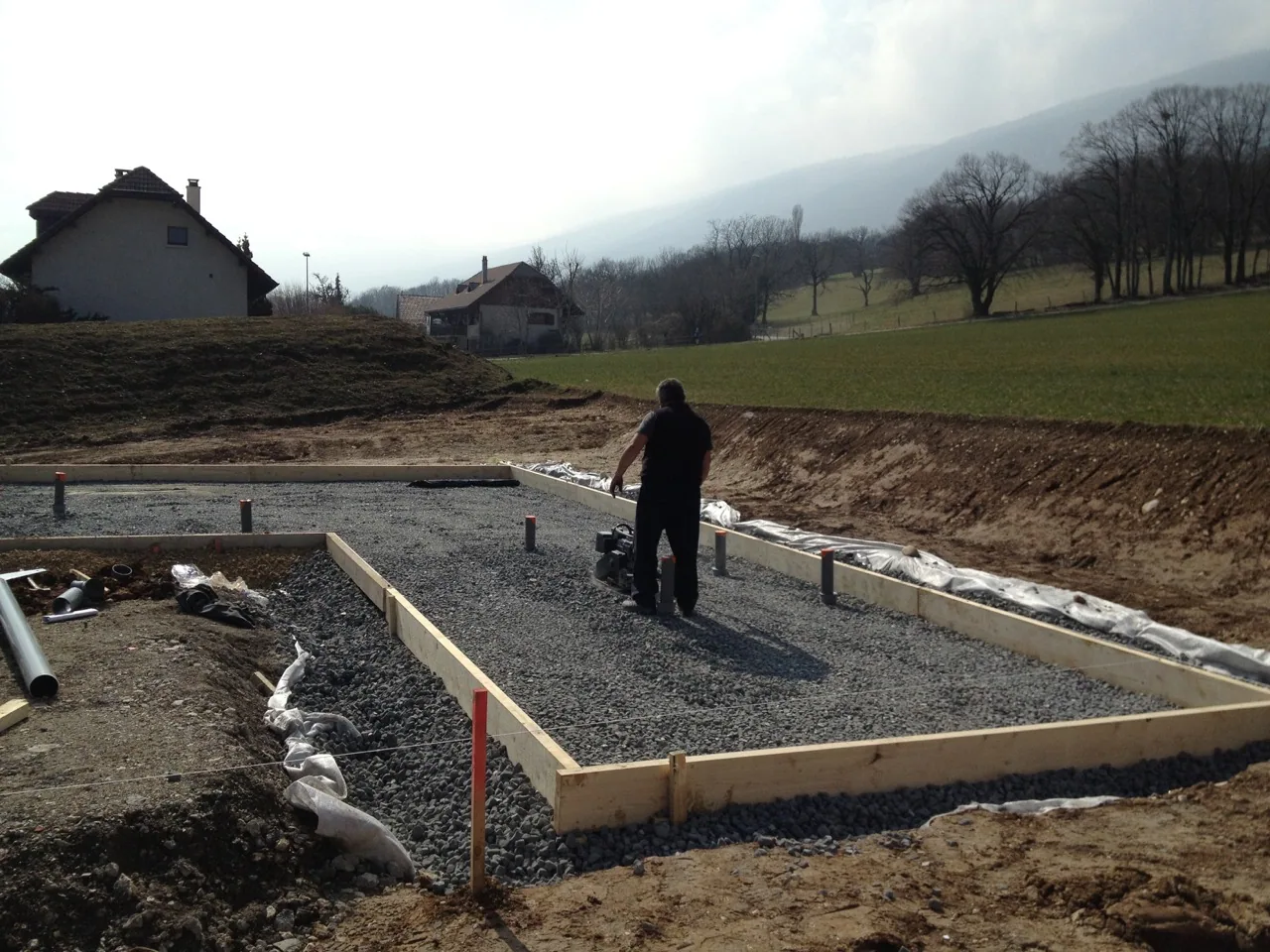 MISAPOR sous radier - 16 maisons FR-01630 Saint-Jean-de-Gonville - photo de chantier 18