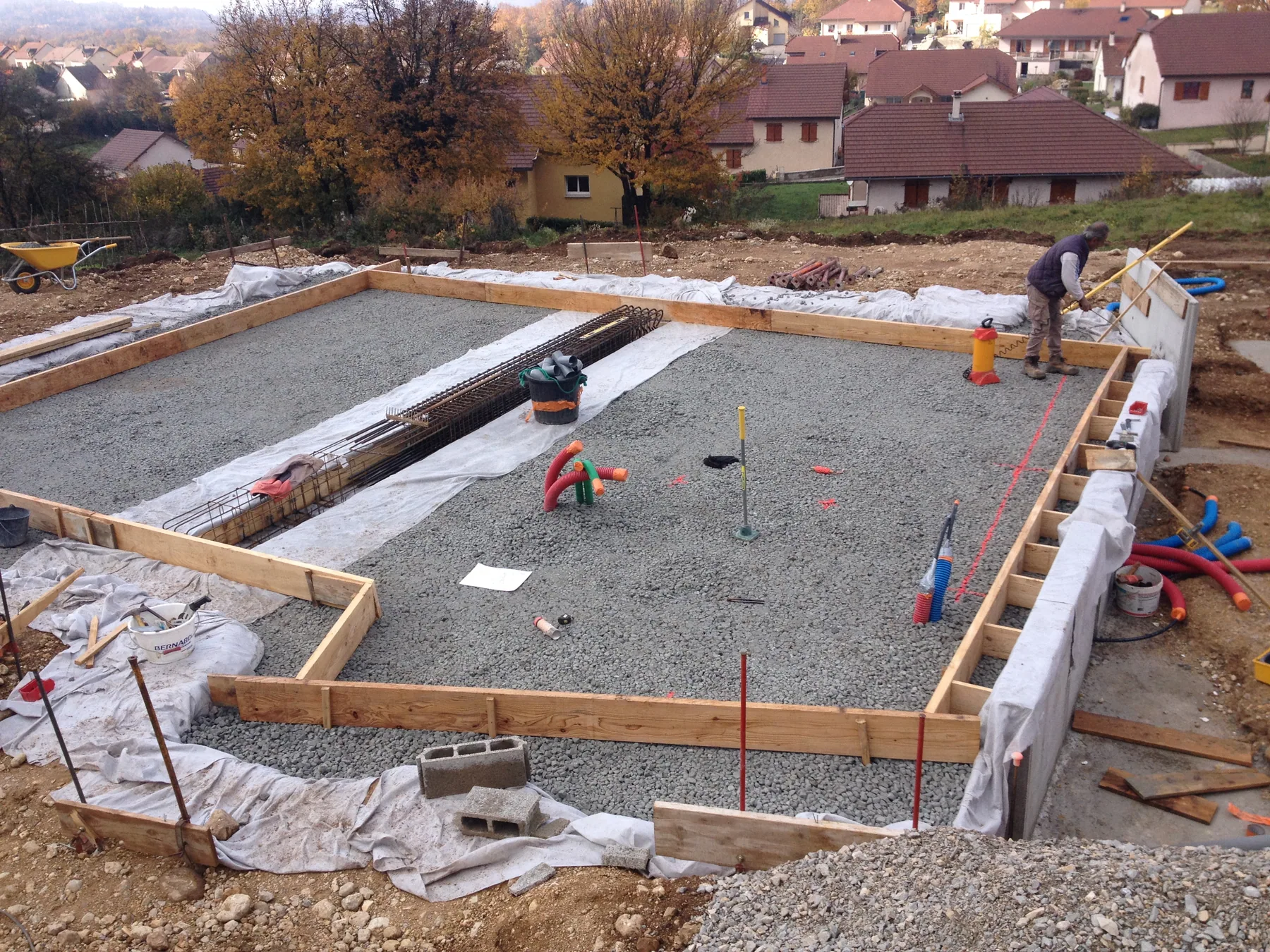 MISAPOR sous radier - Maison passive RENAUD MOIRANS 39260 - photo de chantier 06