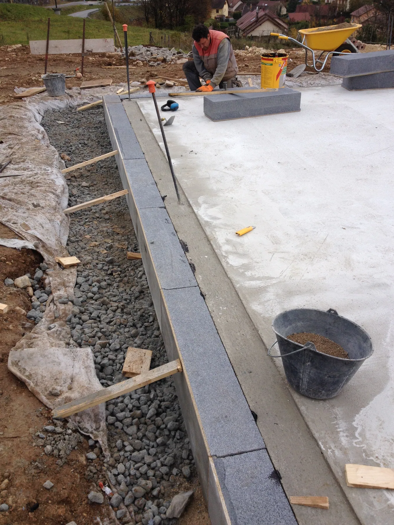 MISAPOR sous radier - Maison passive RENAUD MOIRANS 39260 - photo de chantier 07