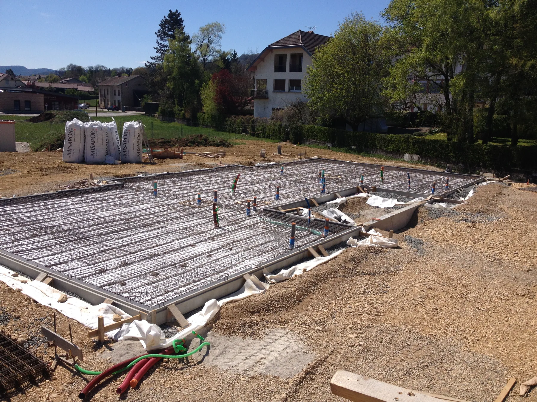 MISAPOR sous radier - Projet 12 LOGEMENTS LOCATIFS 39170 Saint-Lupicin - photo de chantier 05