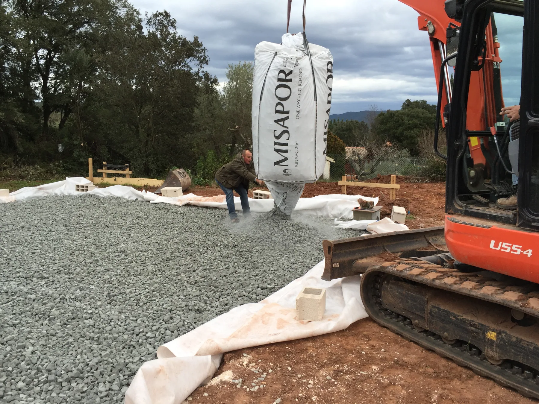 MISAPOR sous radier - Projet BIDART - photo de chantier 02
