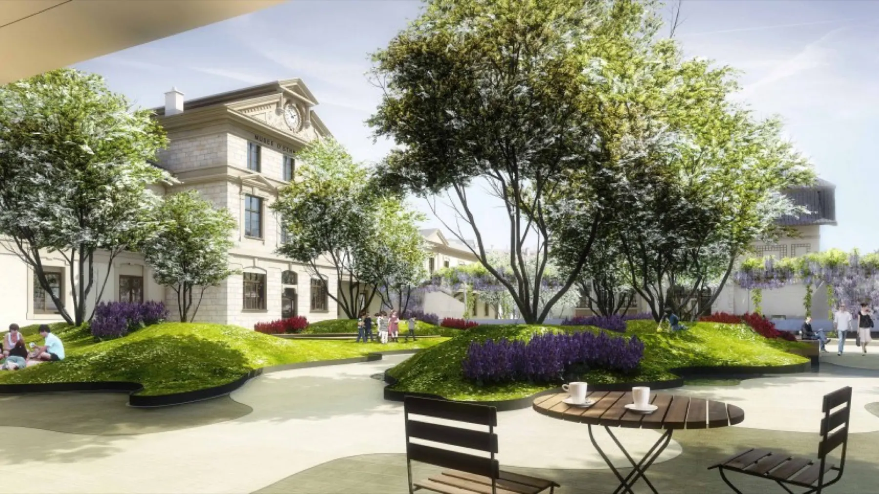 Jardin suspendu sur dalle au Musée d’ethnographie de Genève