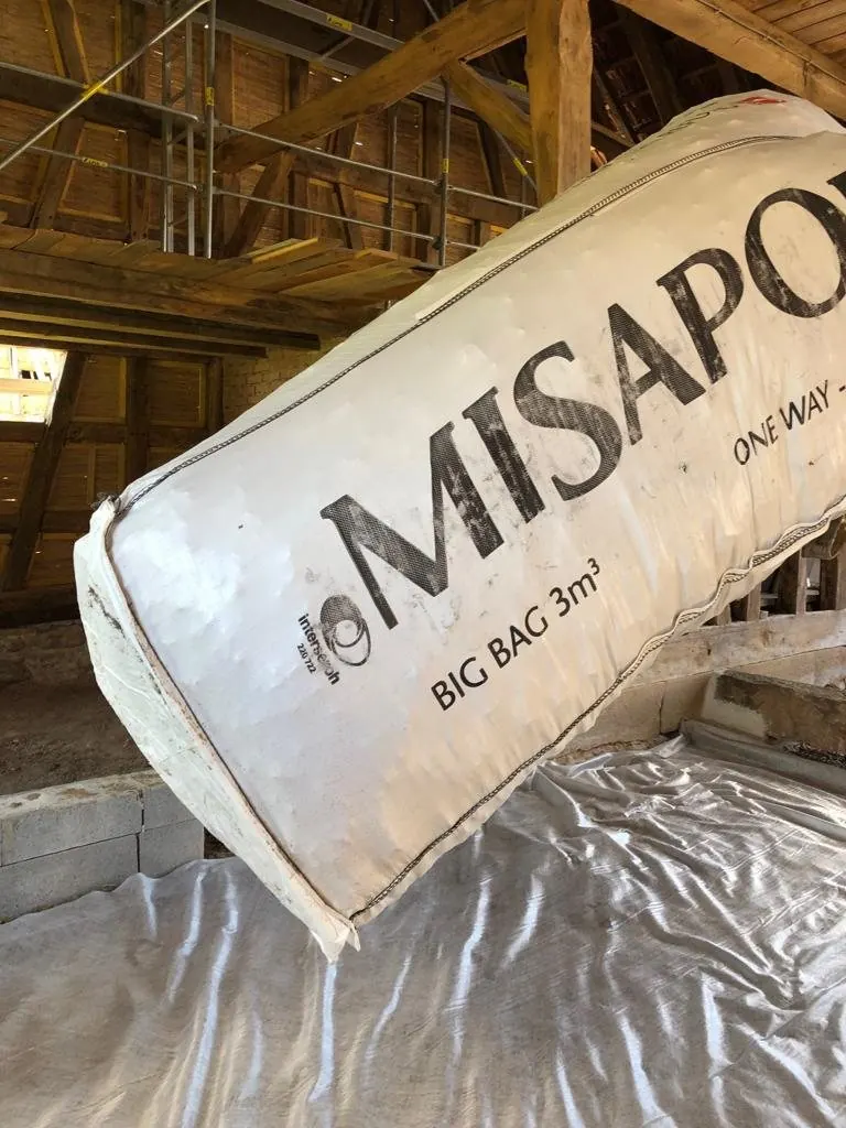 Big Bag MISAPOR sur le chantier de Durrenbach