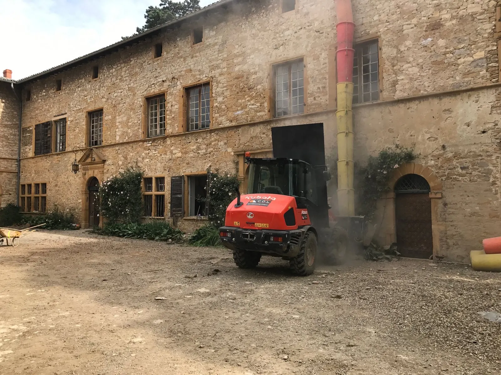 Façade ancienne du Château de Fétan avant les travaux