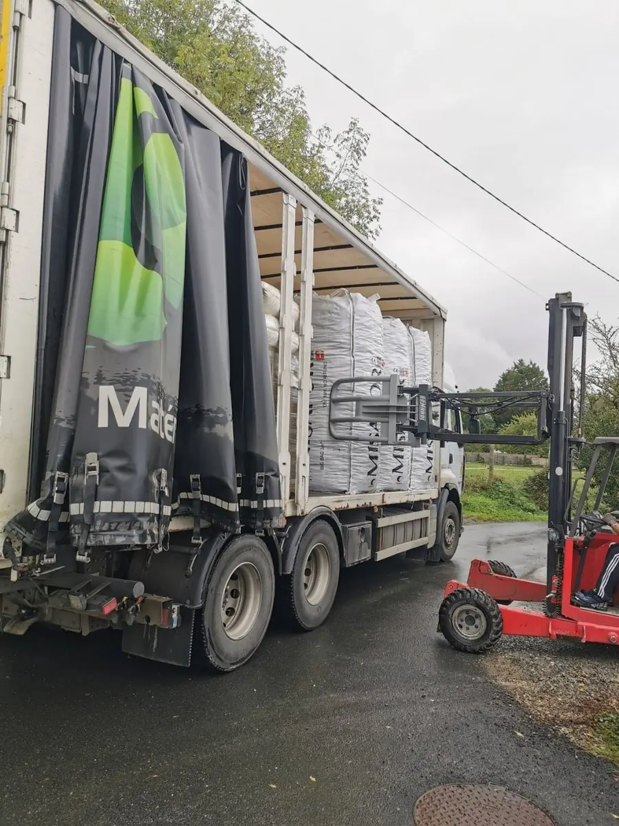 Livraison du MISAPOR sur un chantier en Ille-et-Vilaine